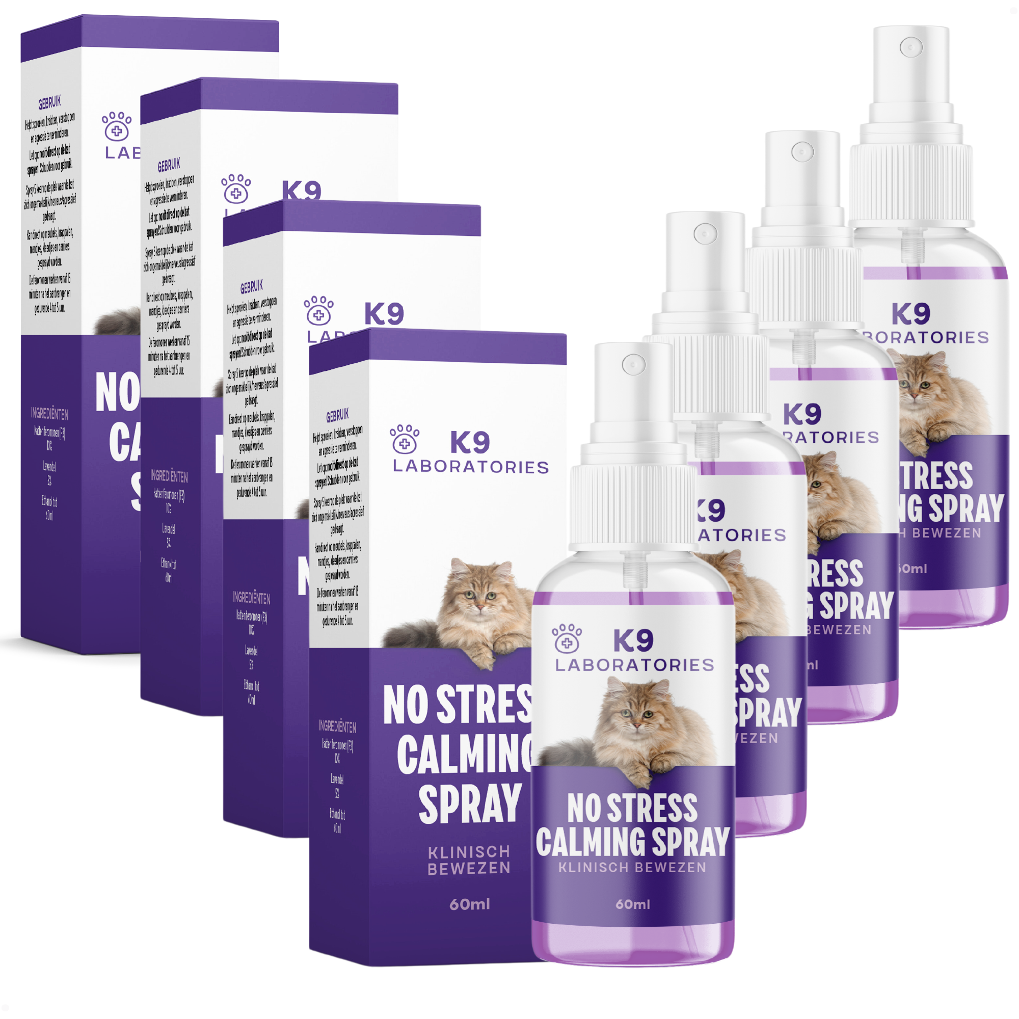 No Stress Calming spray set aus 4